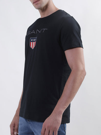 Gant Black Logo Regular Fit T-Shirt