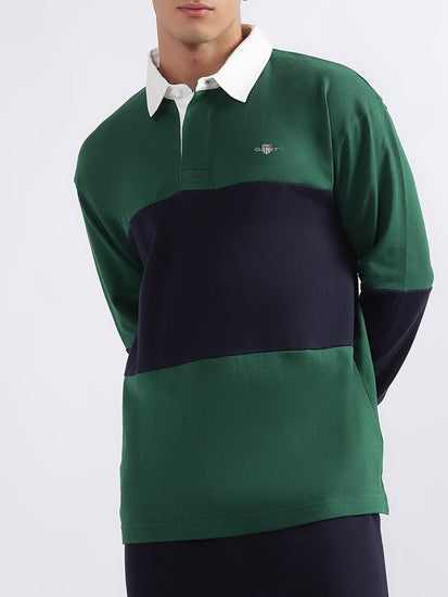 Gant Green & Blue Relaxed Fit Polo T-Shirt