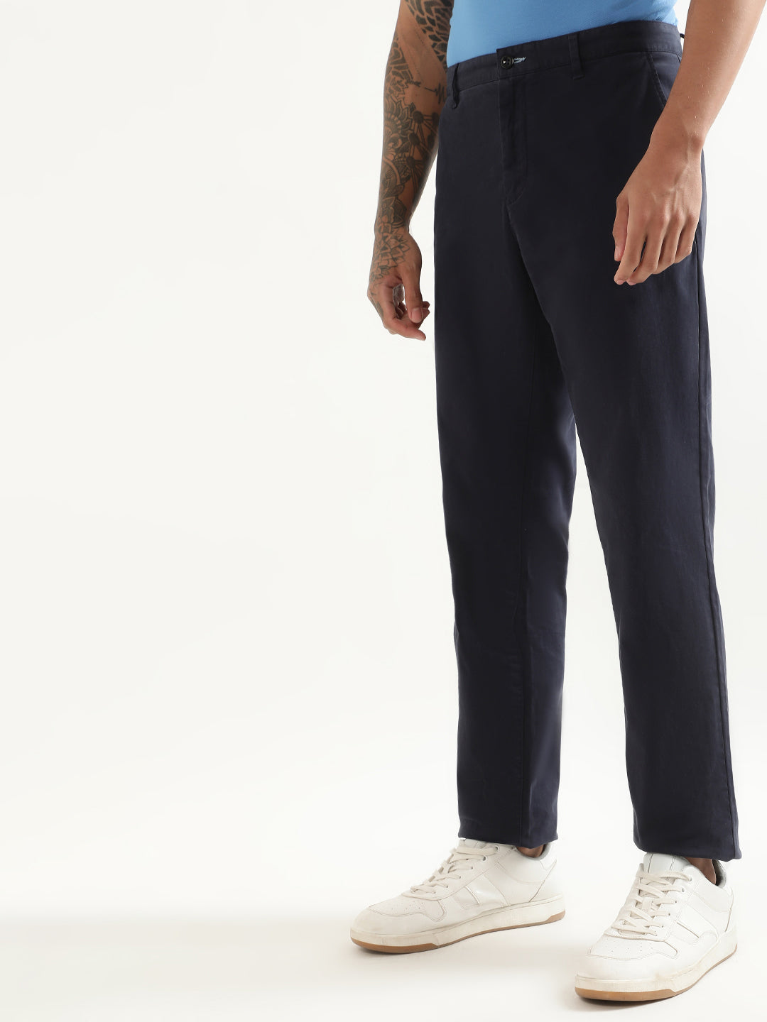 Gant Men Blue Solid Super Skinny Trouser