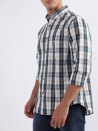 Gant Eggshell Checked Regular Fit Shirt