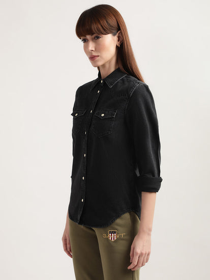 Gant Black Regular Fit Shirt