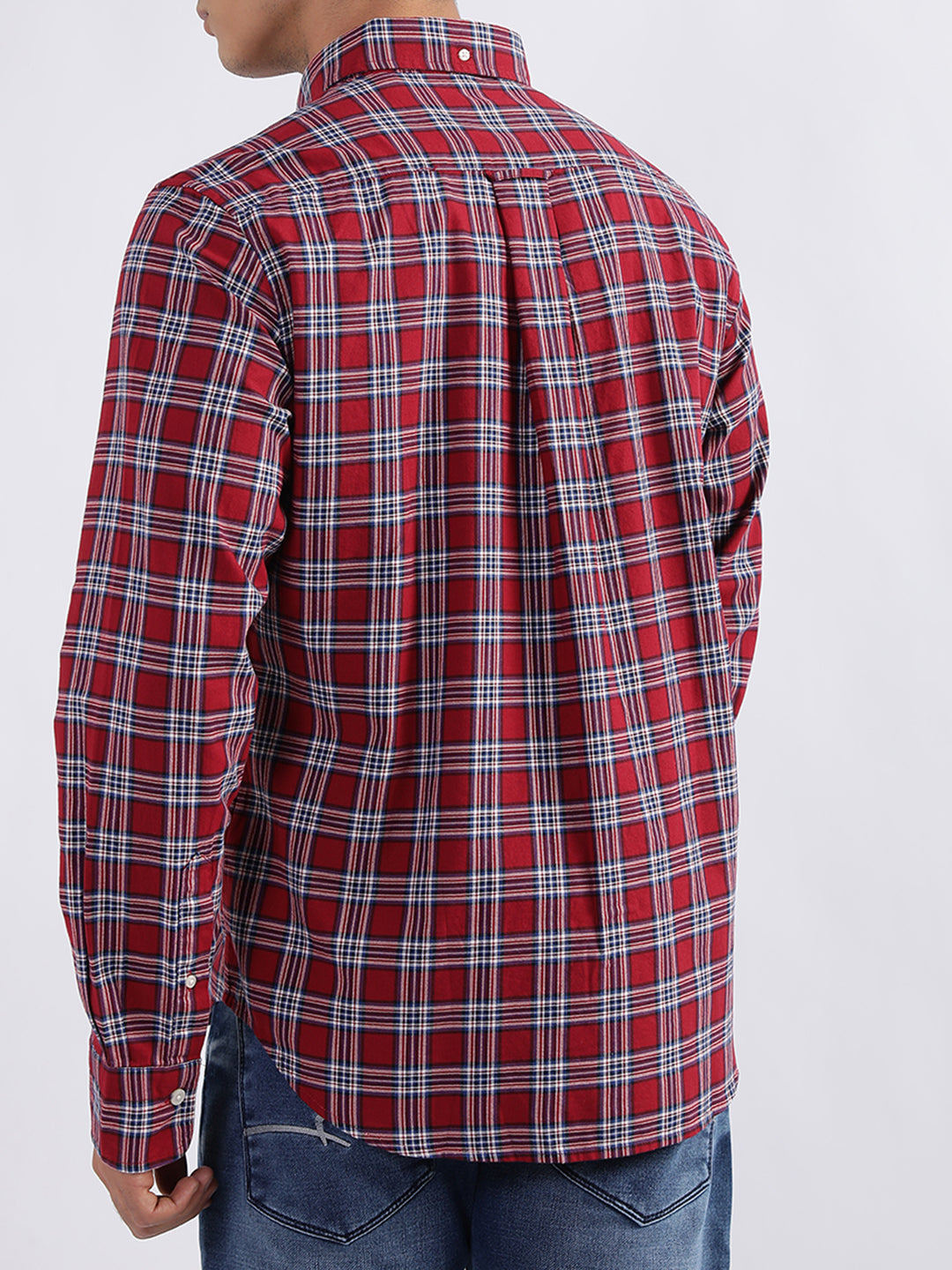 Gant Red Checked Regular Fit Shirt