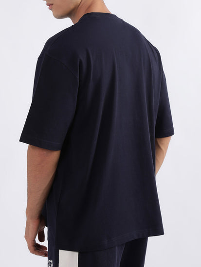 Gant Evening Blue Logo Relaxed Fit T-Shirt