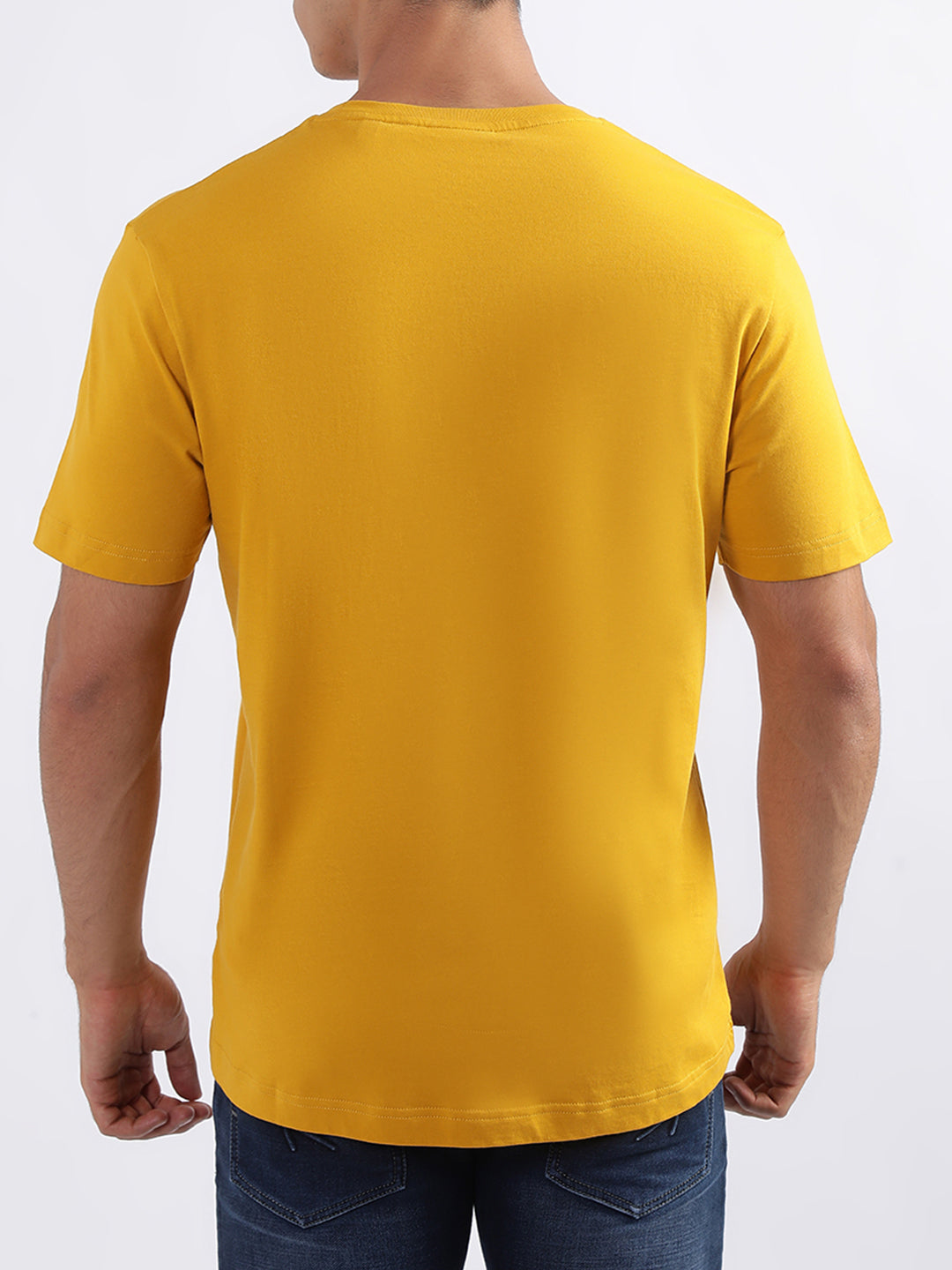 Gant Yellow Logo Regular Fit T-Shirt