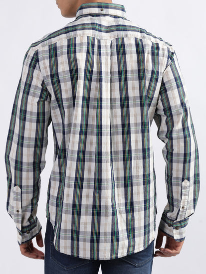 Gant Eggshell Checked Regular Fit Shirt