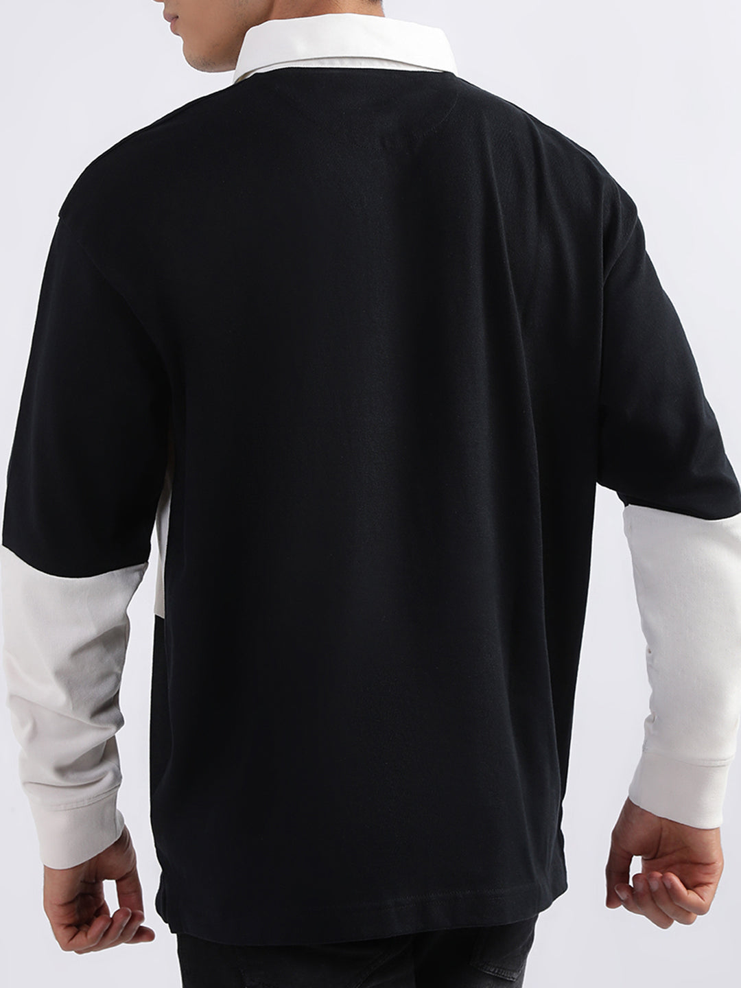 Gant Black & White Relaxed Fit Polo T-Shirt