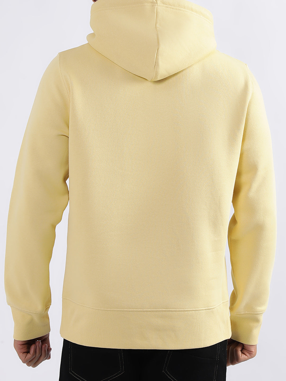 Gant Men Yellow Printed Hooded Sweatshirt