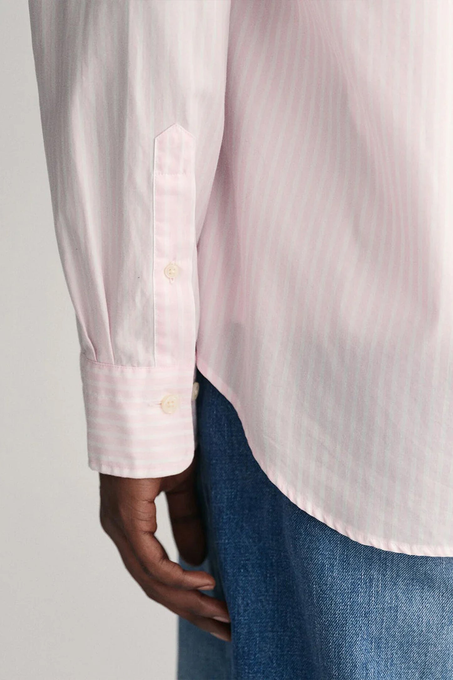 Gant Men Pink Striped Collar Shirt