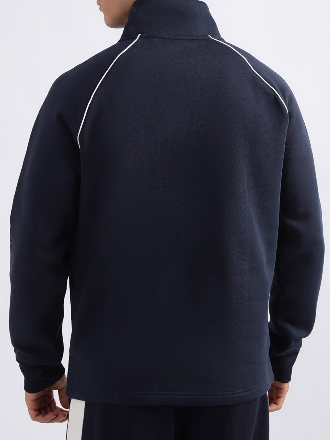 Gant Men Blue Printed High Neck Sweatshirt