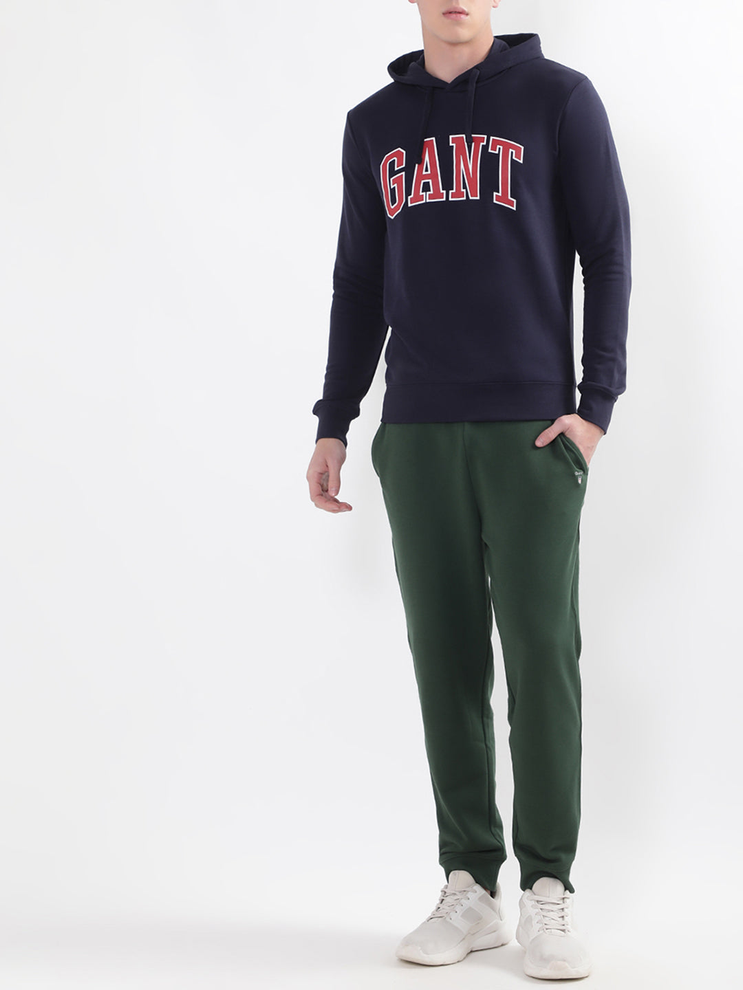 Gant Men Printed Cotton Hooded Sweatshirt