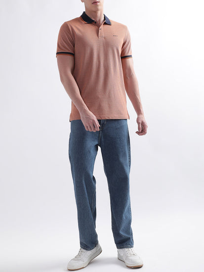 Gant Orange Oxford Regular Fit Pique Polo T-Shirt