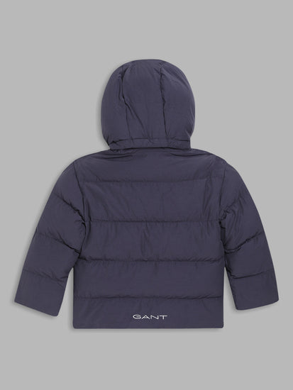 Gant Boys Navy Solid Collar Jacket