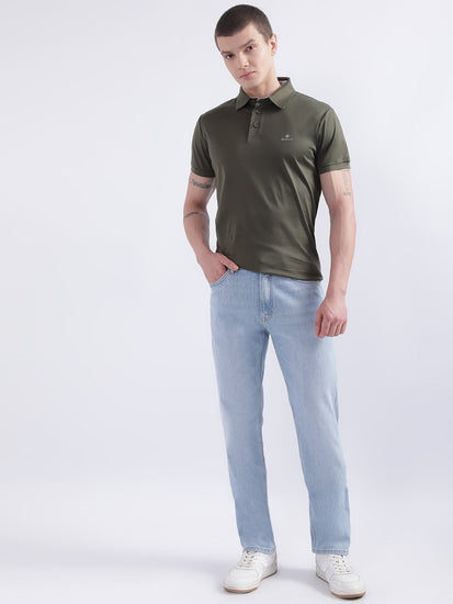 Gant Men Mid-Rise Heavy Fade Clean Look Jeans