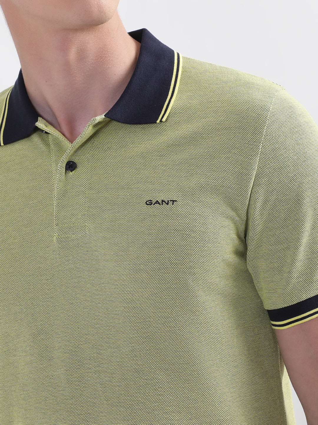 Gant Yellow 4Color Oxford Regular Fit Pique Polo T-Shirt