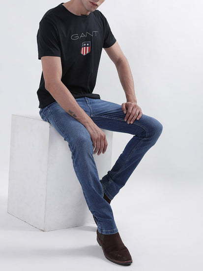 Gant Black Logo Regular Fit T-Shirt