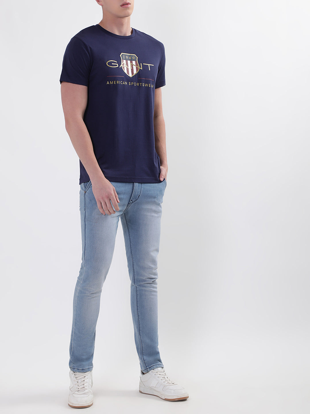 Gant Blue Archive Shield Logo Regular Fit T-Shirt