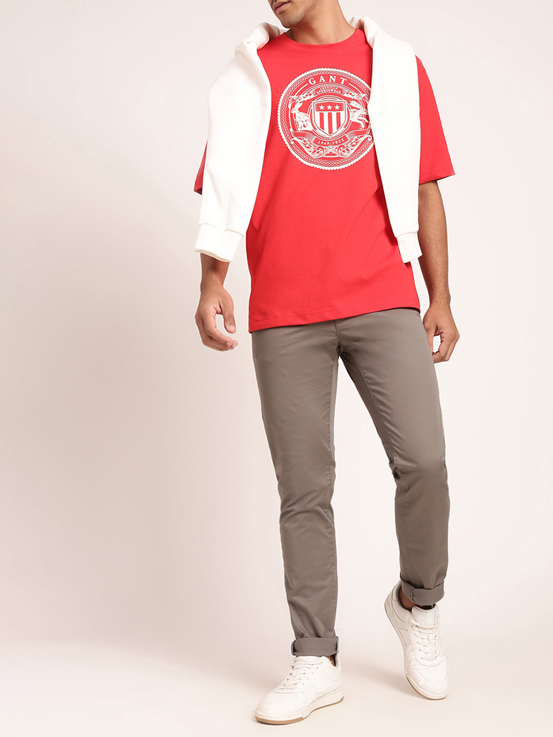 Gant Red Logo Regular Fit T-Shirt