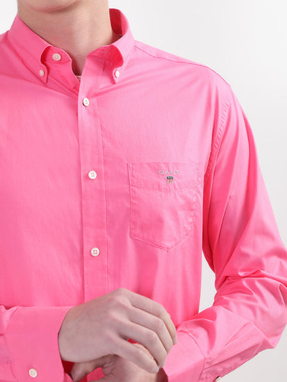 Gant Pink Broadcloth Regular Fit Shirt