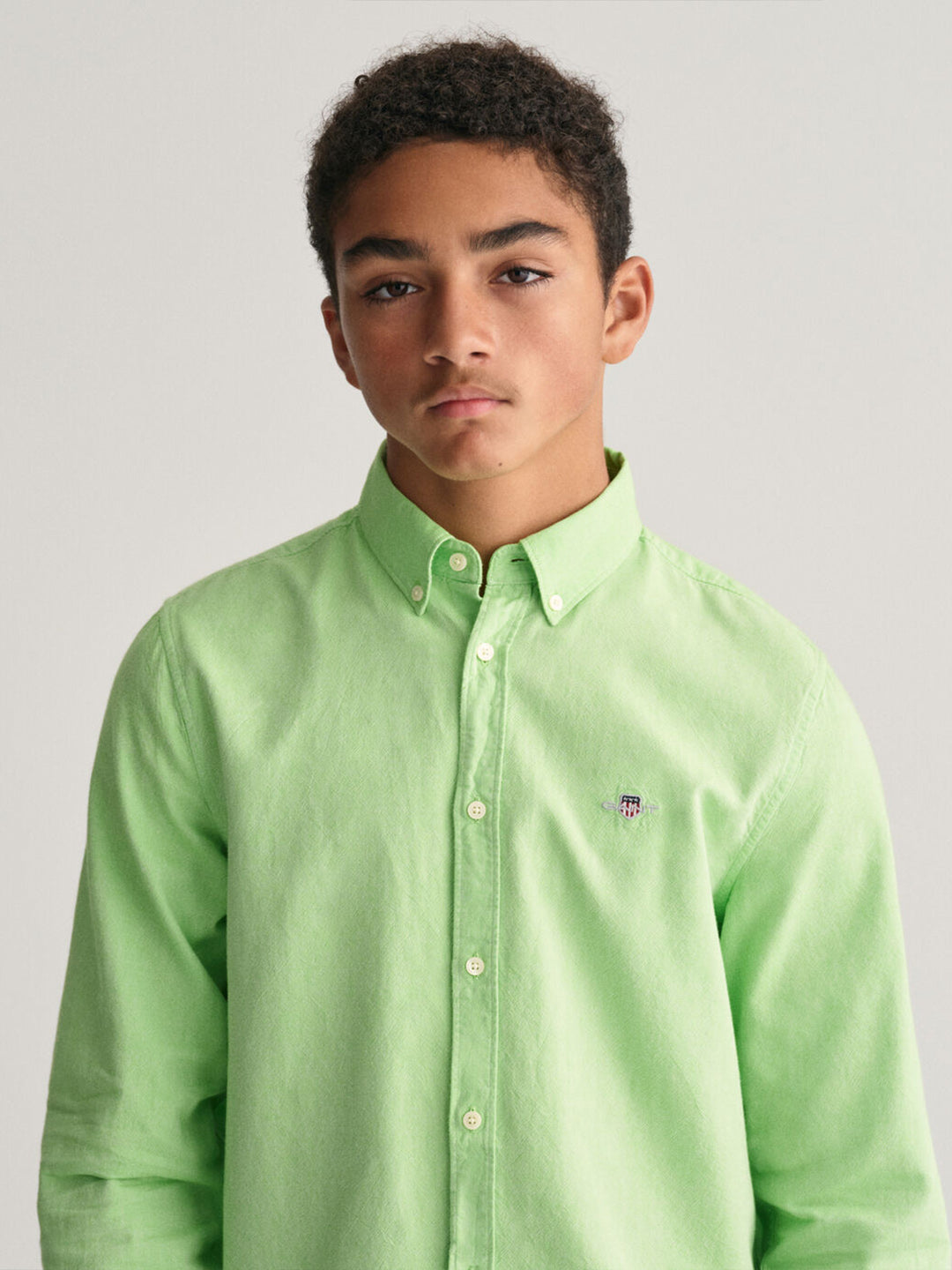 Gant Kids Green Fashion Regular Fit Shirt