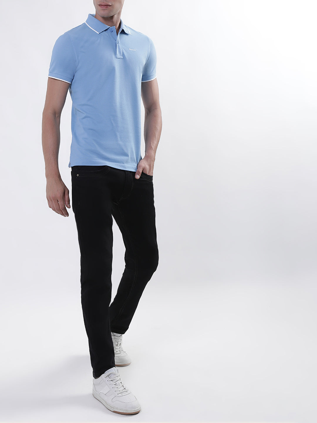 Gant Blue Regular Fit Polo T-Shirt