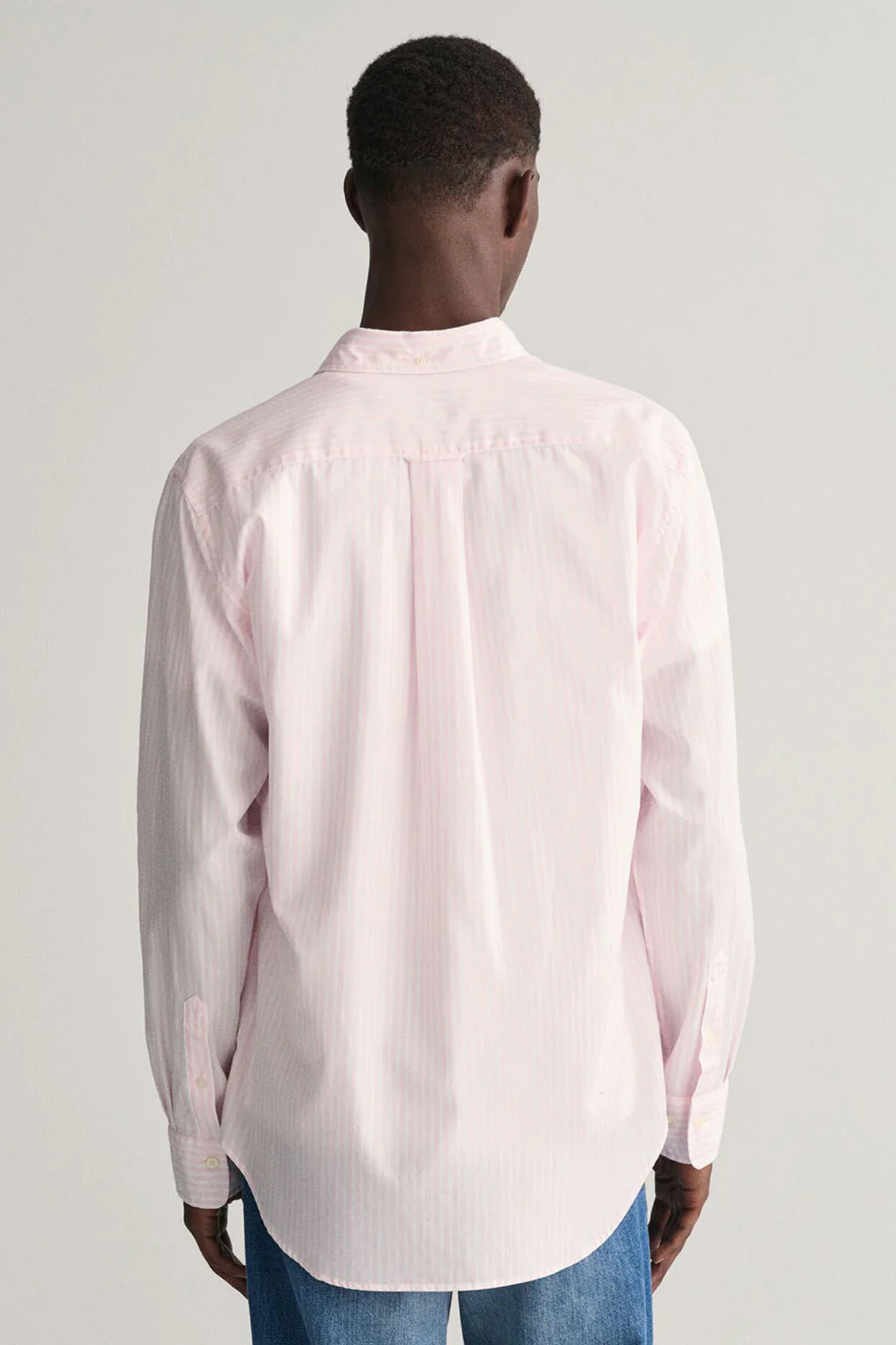 Gant Men Pink Striped Collar Shirt
