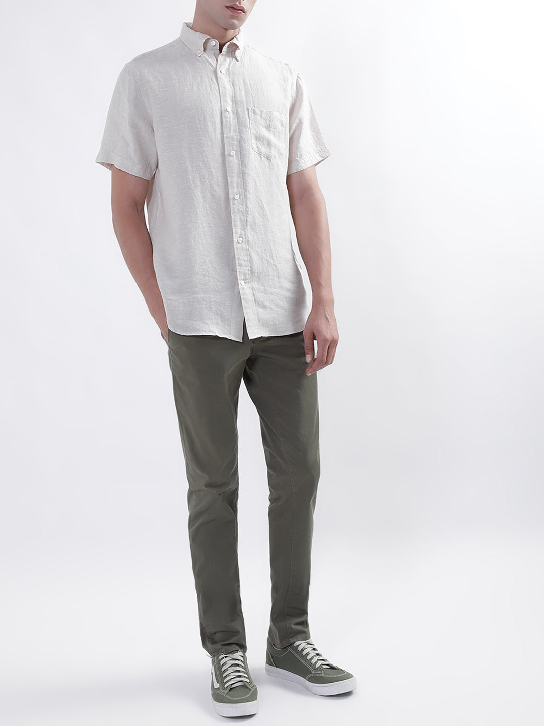 Gant Beige Regular Fit Shirt