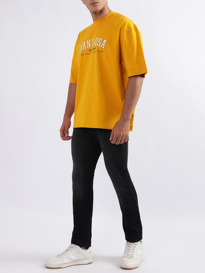 Gant Yellow Logo Relaxed Fit T-Shirt