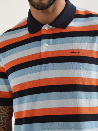 Gant Multi Striped Regular Fit Polo T-Shirt