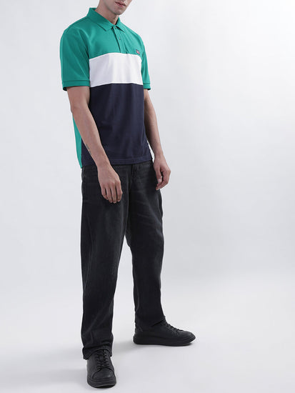 Gant Multi Block Pique Relaxed Fit Polo T-Shirt