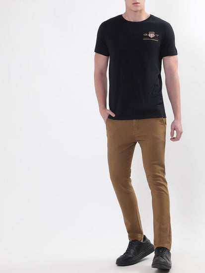 Gant Black Archive Shield Logo Regular Fit T-Shirt