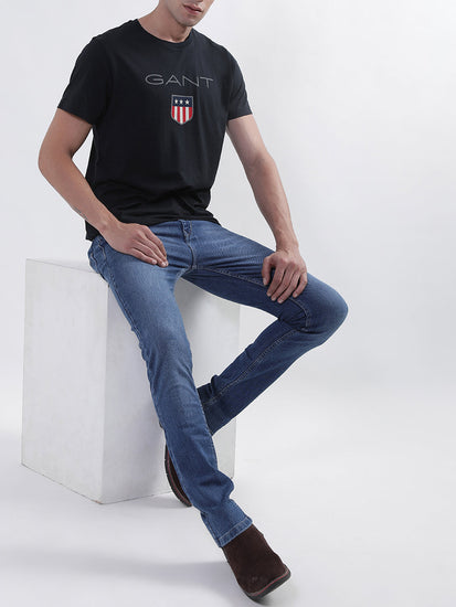 Gant Black Logo Regular Fit T-Shirt