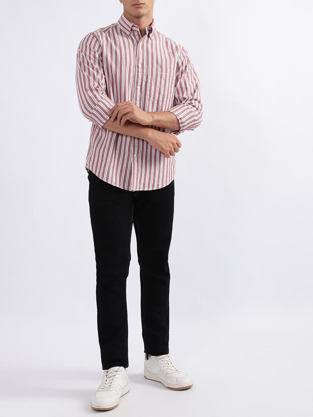 Gant Red Striped Regular Fit Shirt