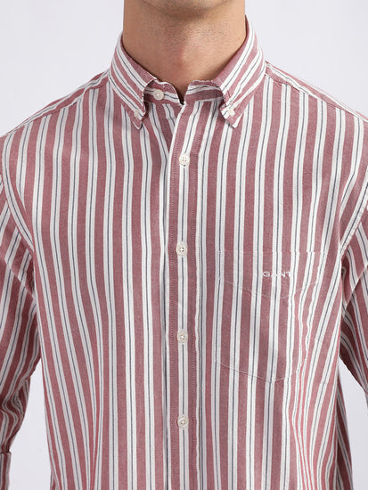 Gant Red Striped Regular Fit Shirt