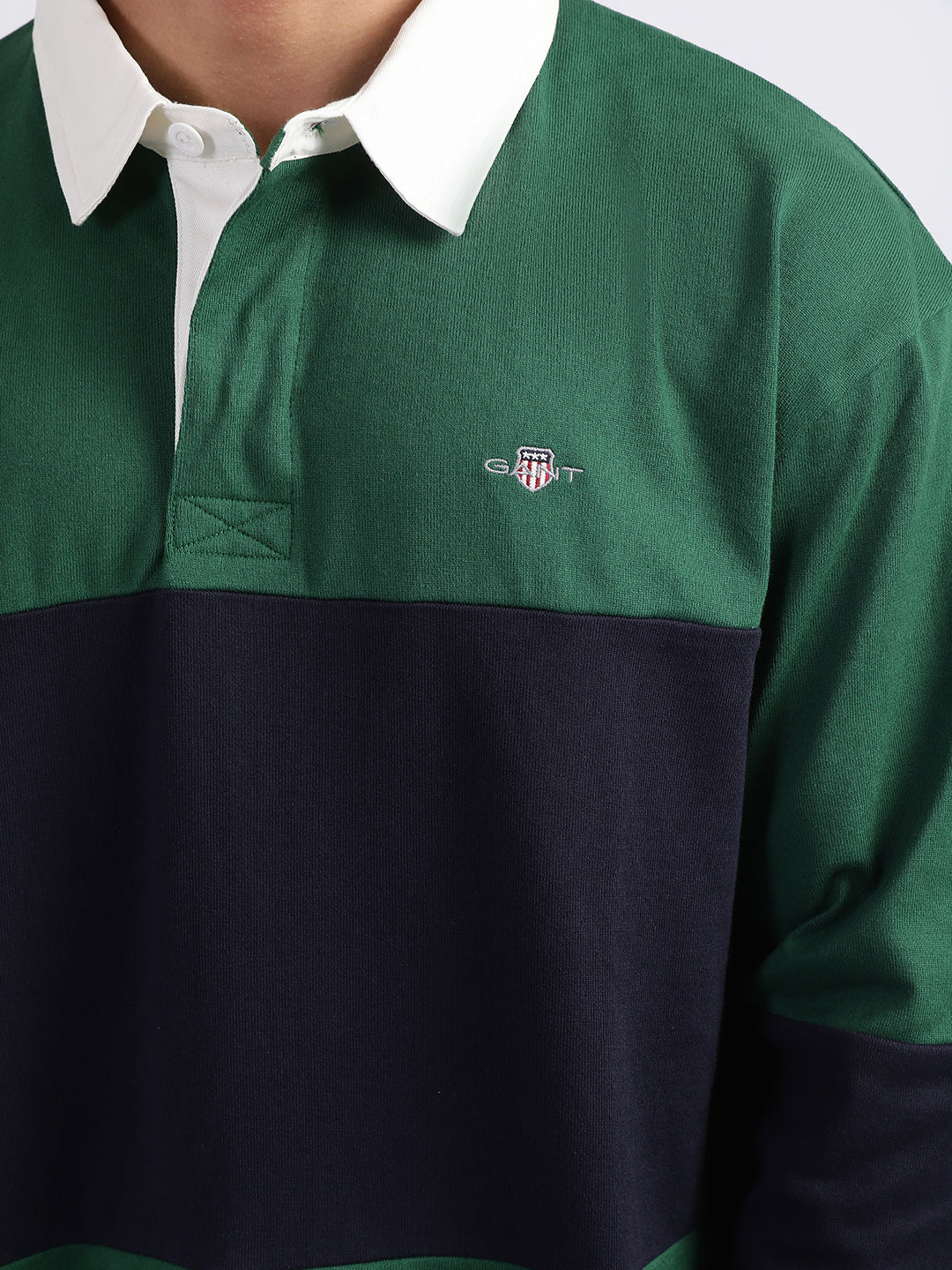 Gant Green & Blue Relaxed Fit Polo T-Shirt