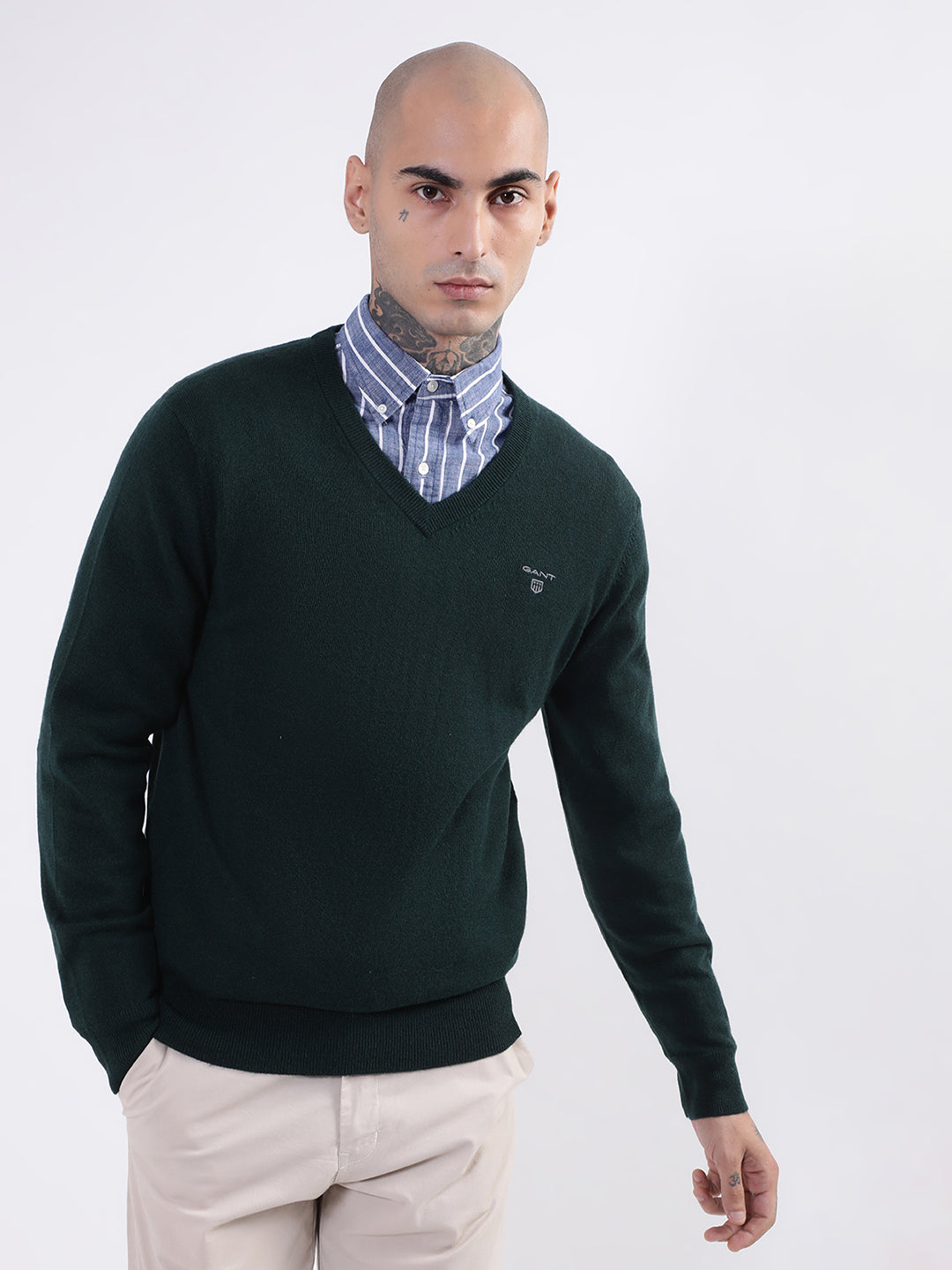 Gant Men Green Pullover