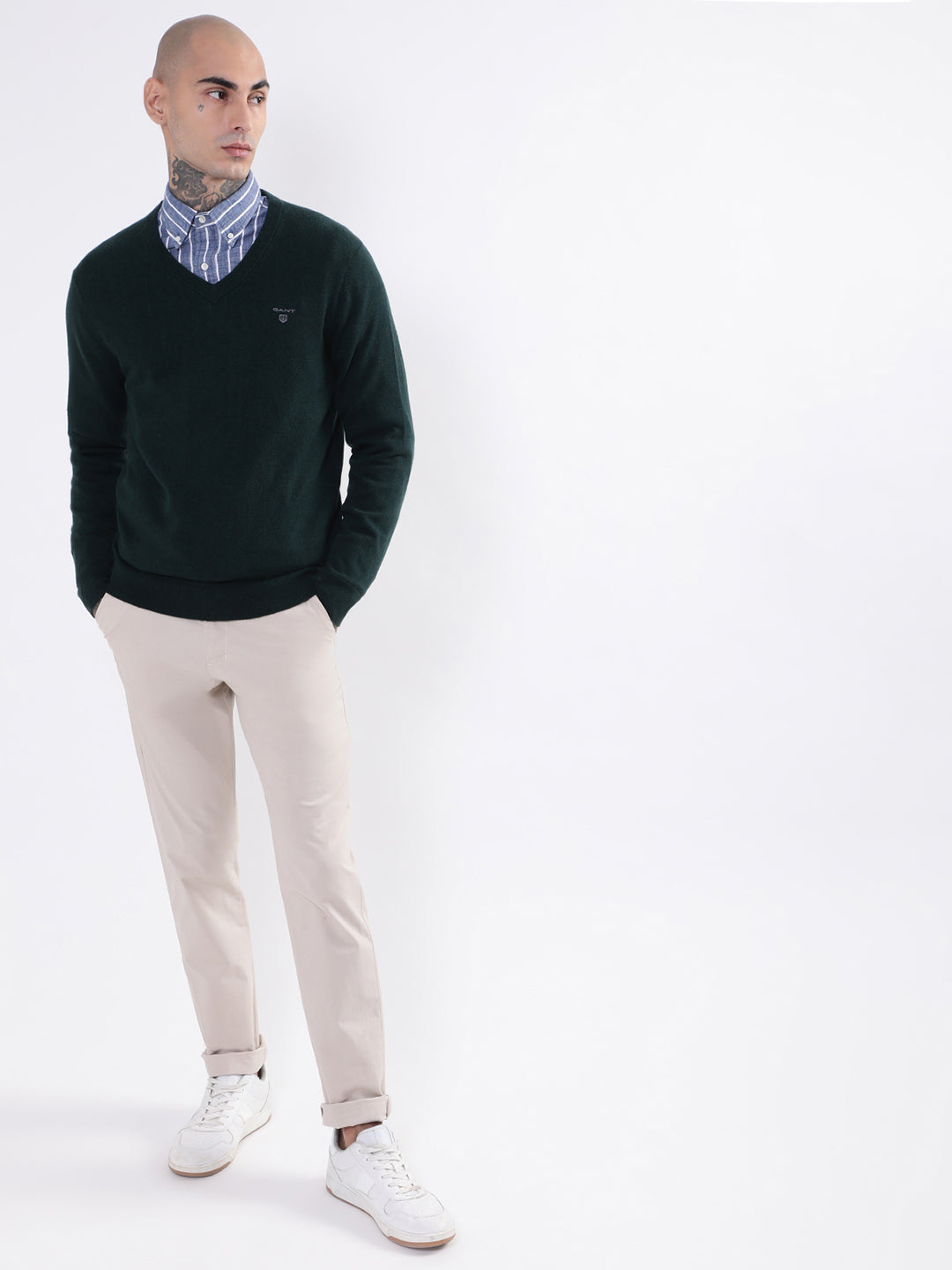 Gant Men Green Pullover