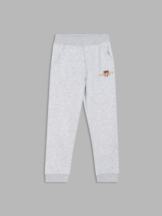 Gant Boys Grey Solid Sweatpant