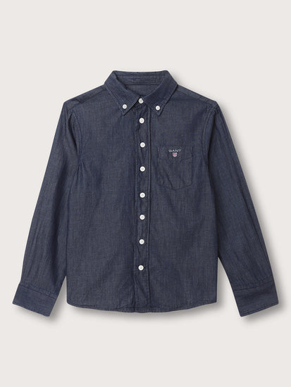 Gant Kids Dark Indigo Regular Fit Shirt