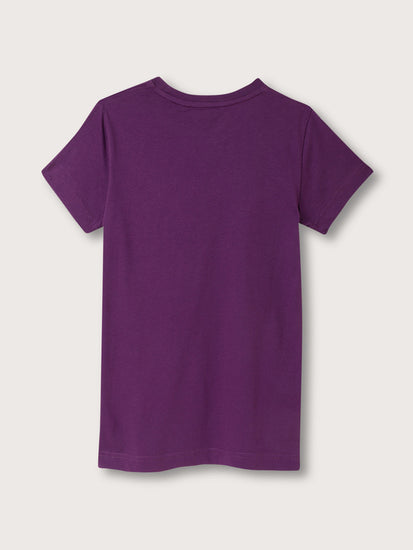 Gant Kids Purple Logo Relaxed Fit T-Shirt