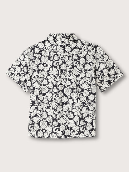 Gant Kids Navy Floral Relaxed Fit Shirt