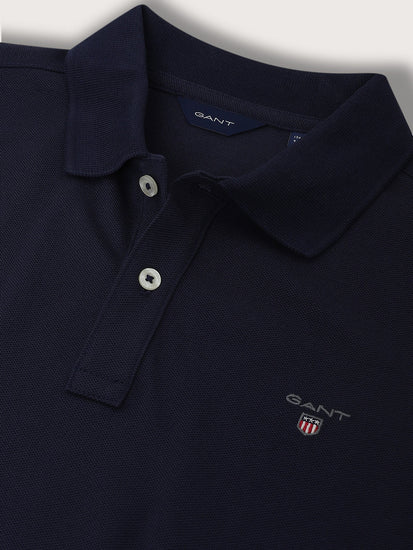 Gant Kids Navy Regular Fit Polo T-Shirt