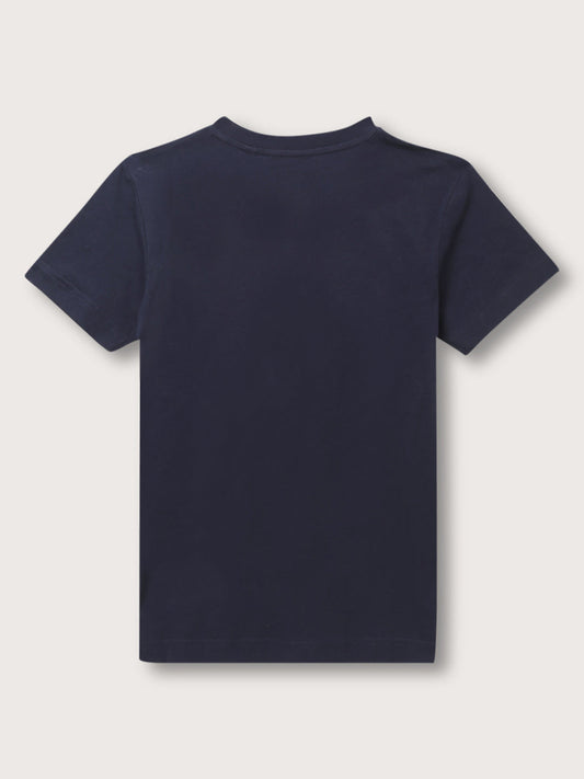 Gant Kids Dark Blue Printed Relaxed Fit T-Shirt