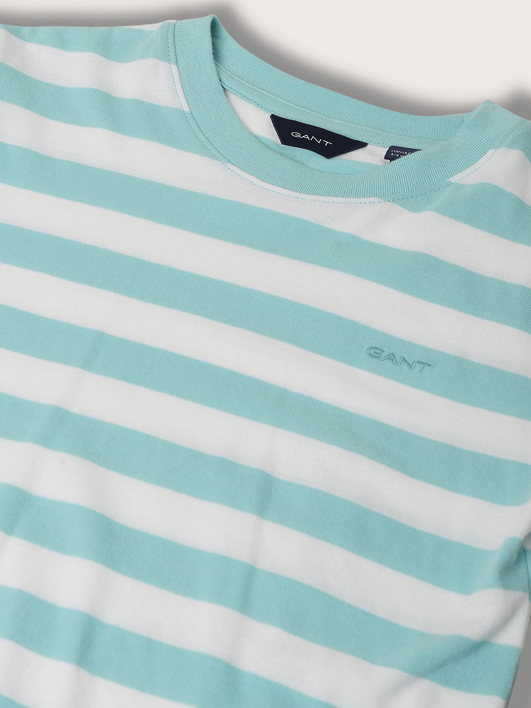 Gant Kids Blue Striped Relaxed Fit T-Shirt