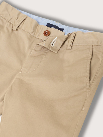 Gant Boys Mid Rise Cotton Chinos Trousers