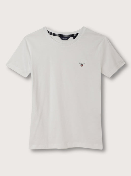 Gant Kids White Regular Fit T-Shirt