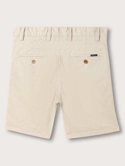 Gant Boys Beige Regular Fit Chinos Shorts