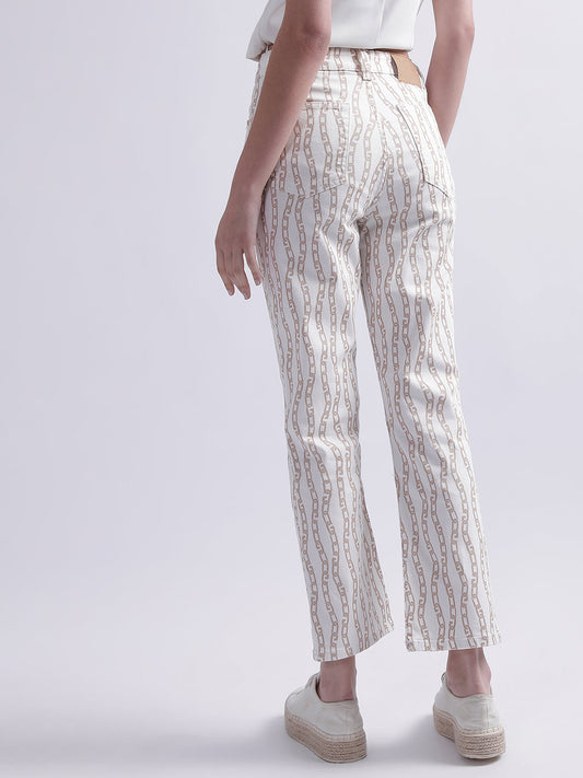 Gant Women Printed Cotton Jeans