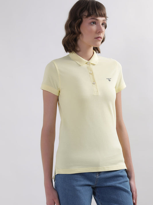 Gant Yellow Regular Fit Polo T-Shirt