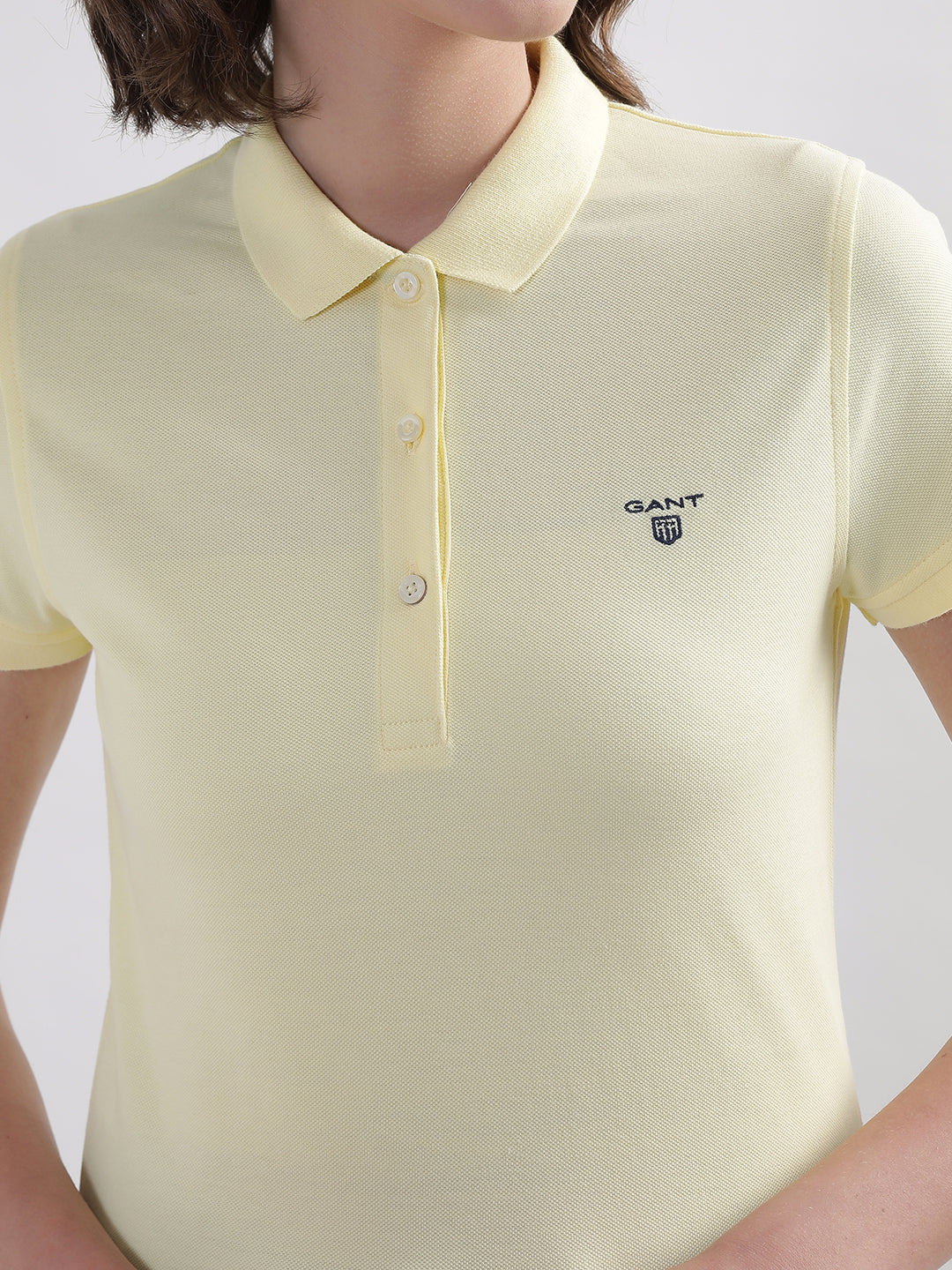 Gant Yellow Regular Fit Polo T-Shirt