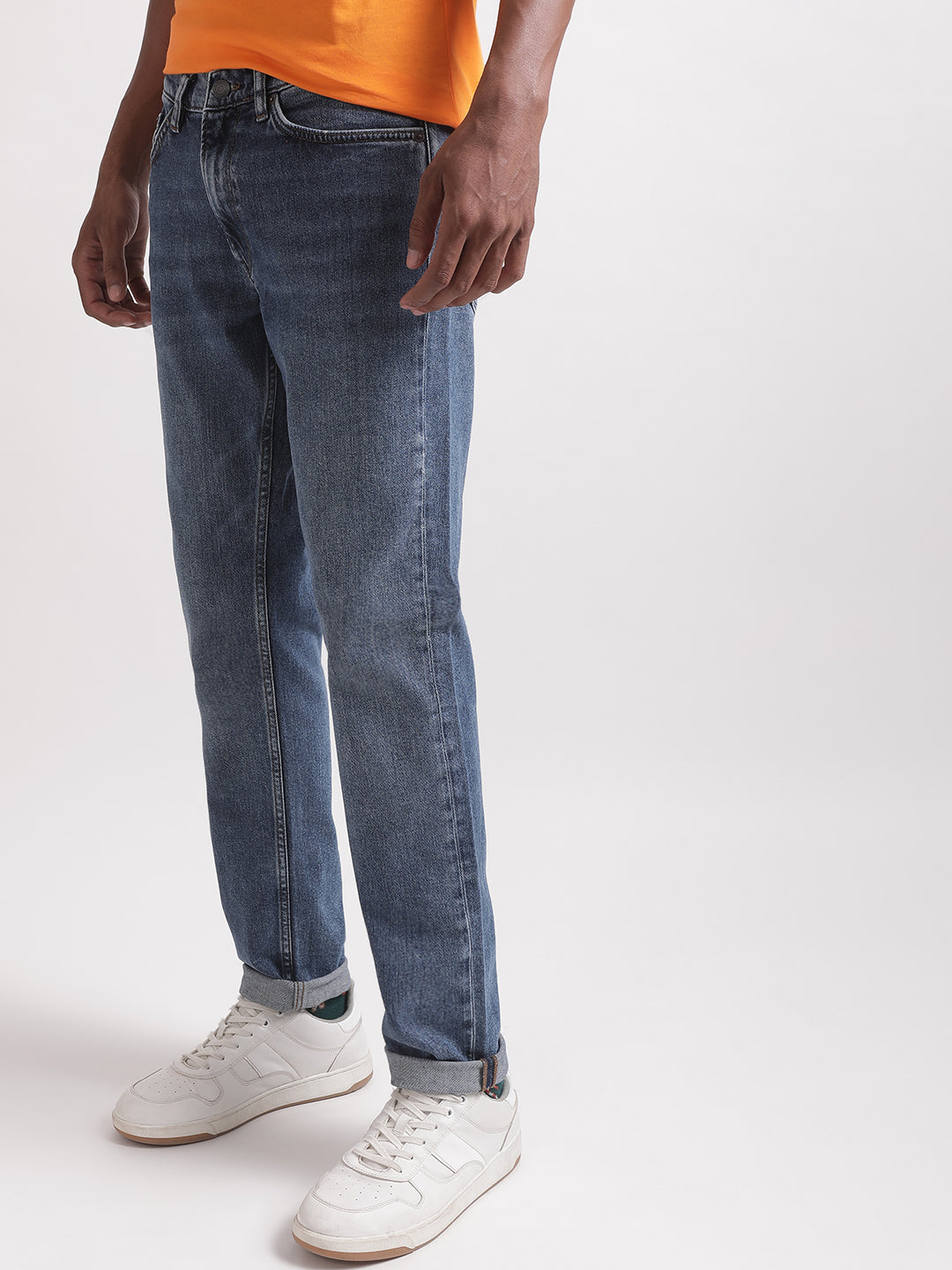 Gant Men Mid-Rise Slim Fit Heavy Fade Jeans